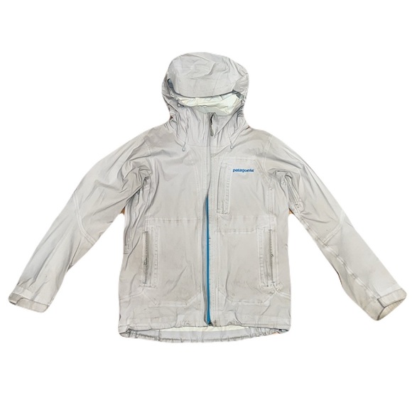 Patagonia Troposphere Rain Jacket in Silver White, size Small - Picture 1 of 16